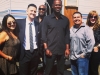 On the Shark Tank lot with Brian McKnight and crew